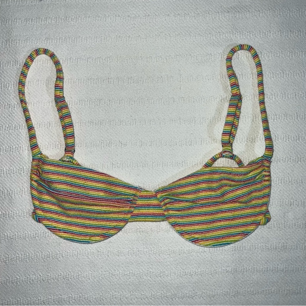 Frankies Bikinis Womens Bikini Top Size M Terry Vacation Beach Resort - Picture 4 of 6